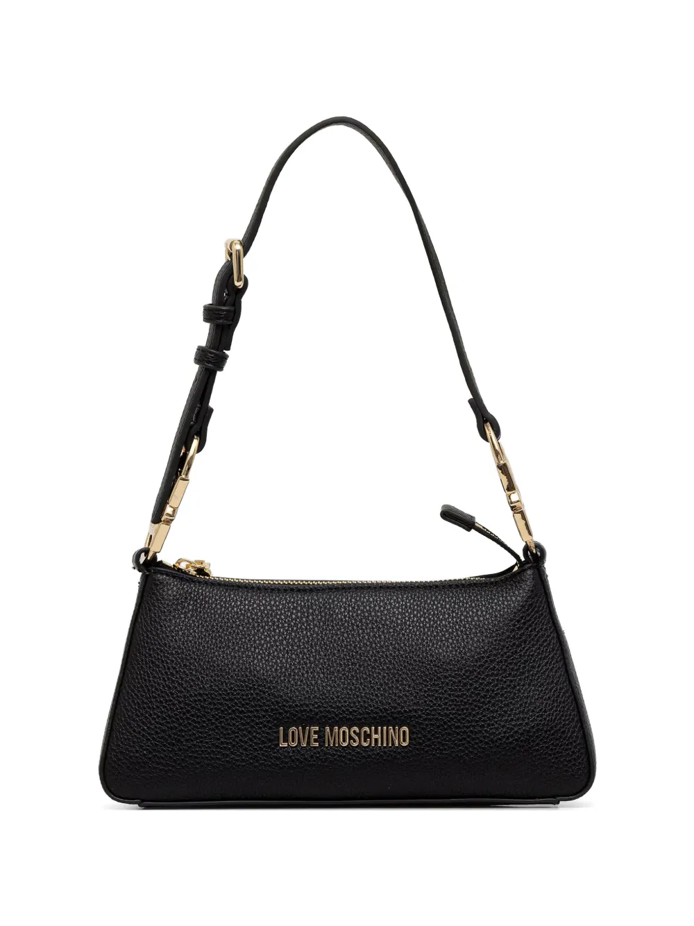 Love Moschino logo-lettering shoulder bag - Nero