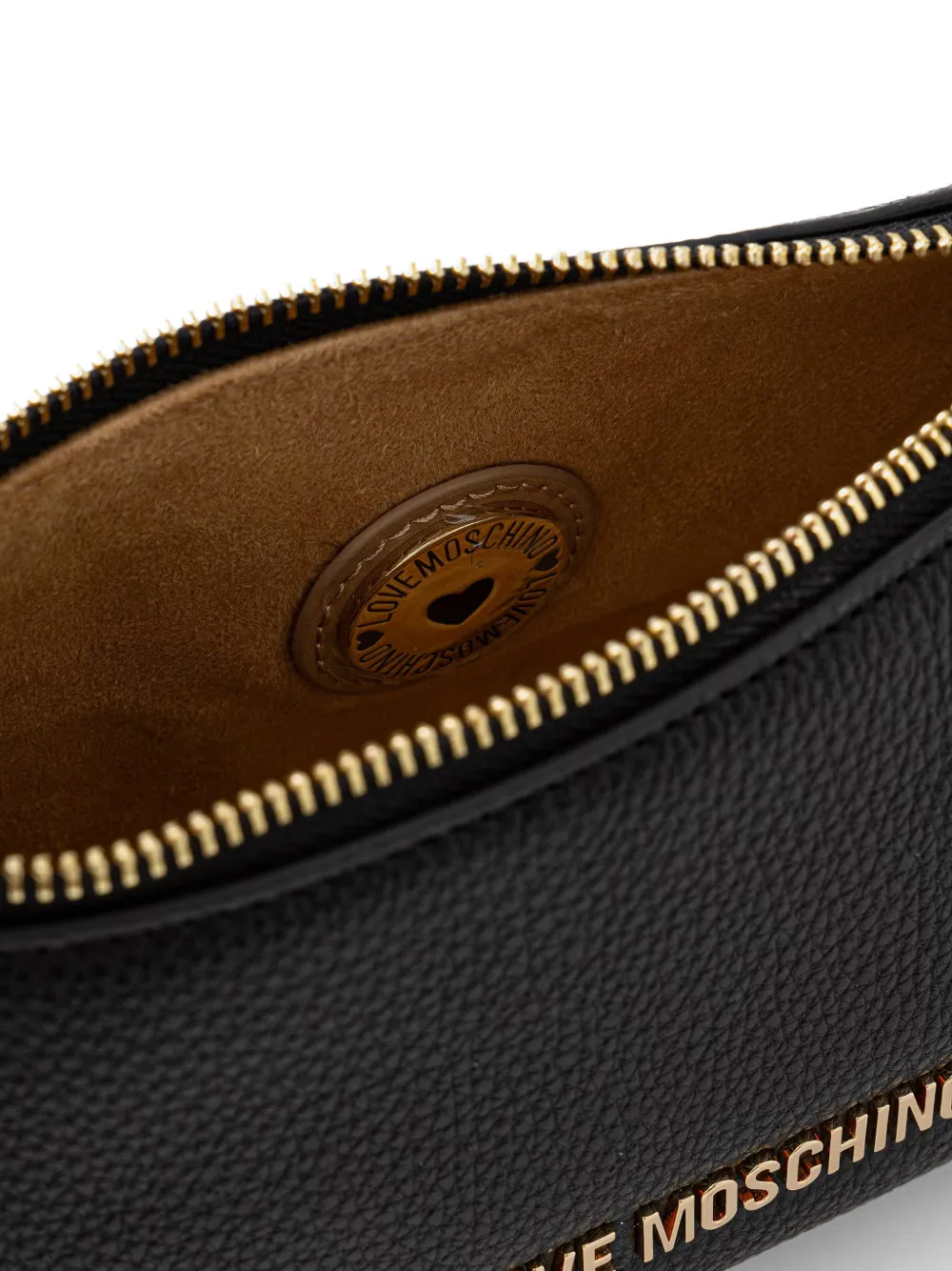 Love Moschino Schoudertas met logo Zwart