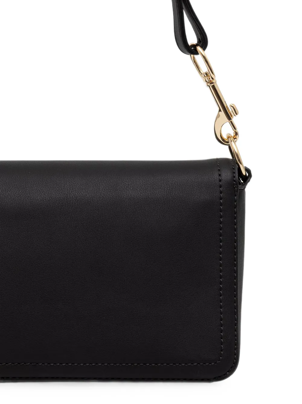Love Moschino Schoudertas met logo-reliëf Zwart