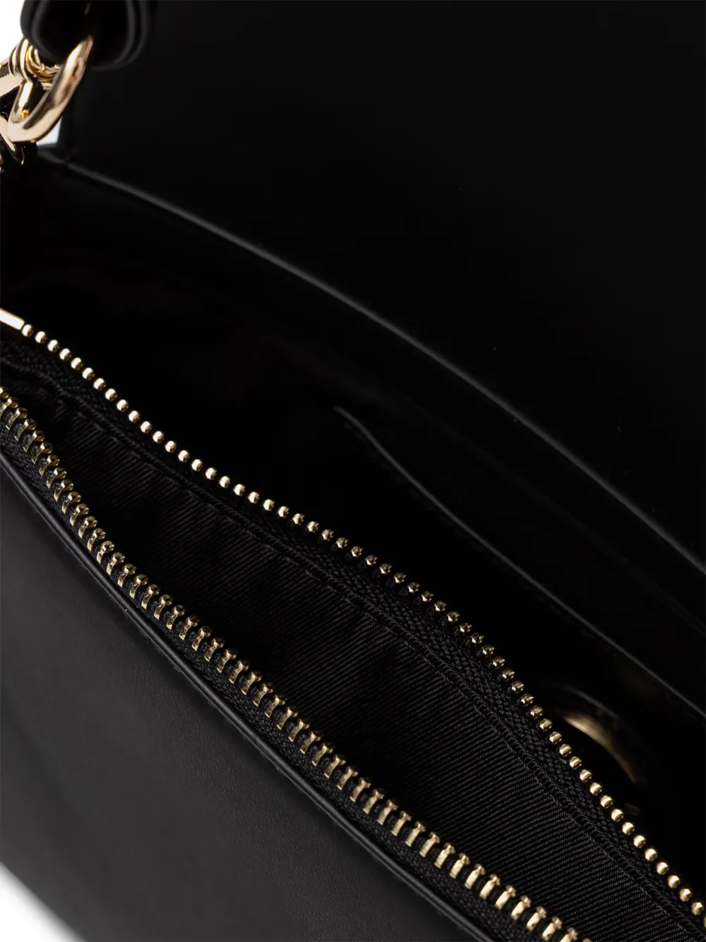 Love Moschino Schoudertas met logo-reliëf Zwart
