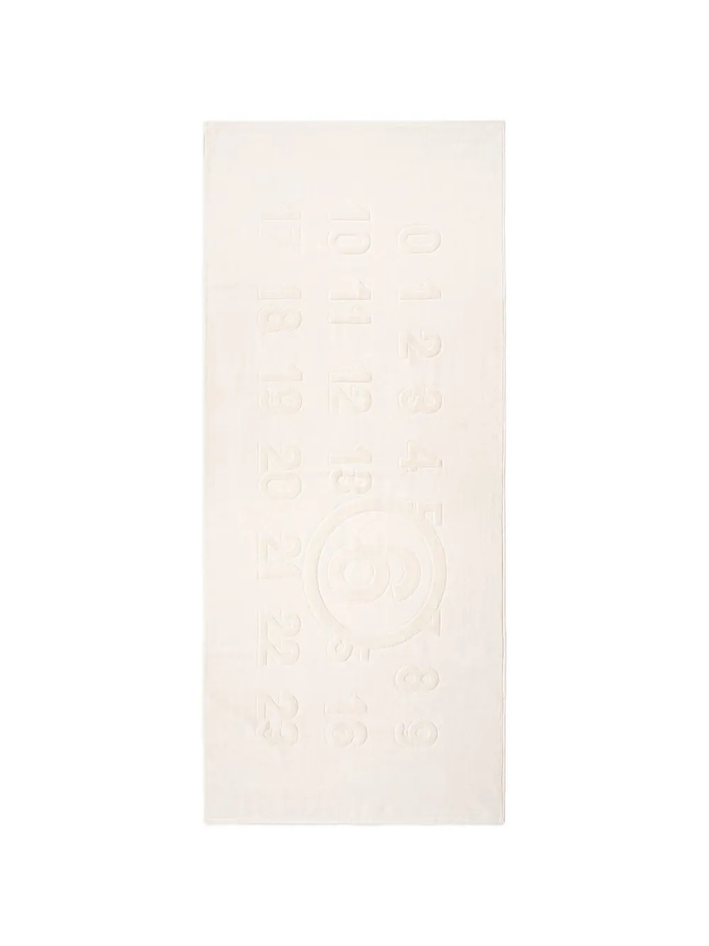 MM6 Maison Margiela numeric logo beach towel