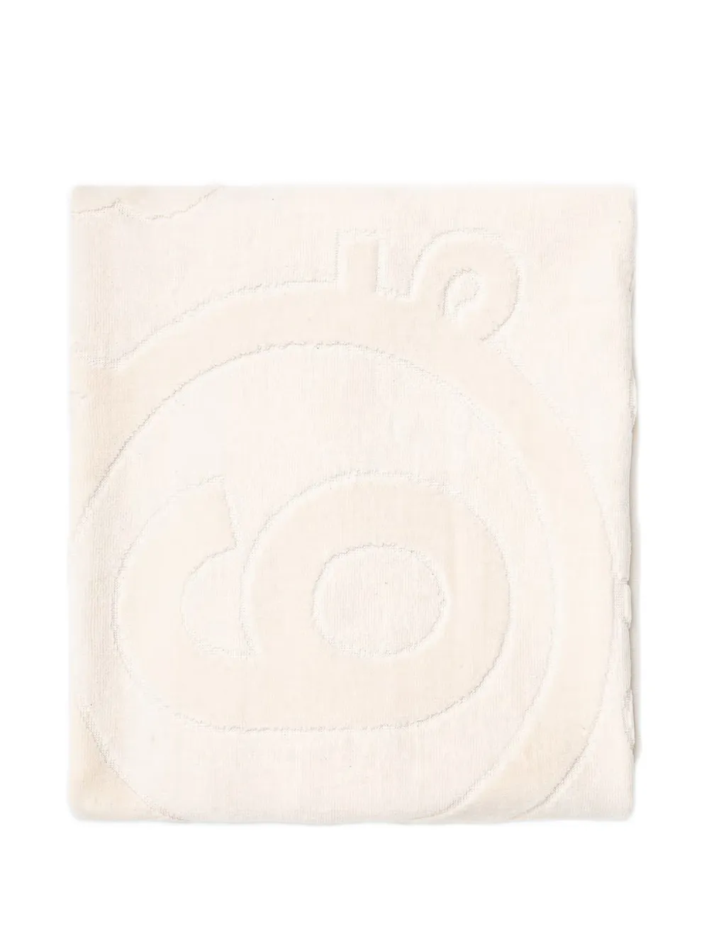 MM6 Maison Margiela Numeric strandlaken met logo Beige