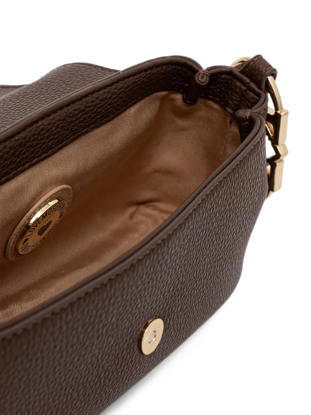 Love Moschino Crossbodytas met logo Bruin