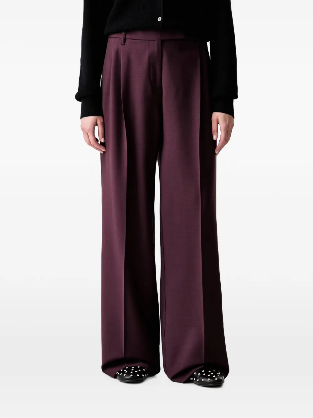 Marc O'Polo belt-loop pleated tailored trousers