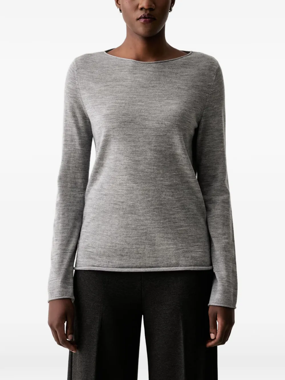 Marc O'Polo boat-neck T-shirt - Grigio