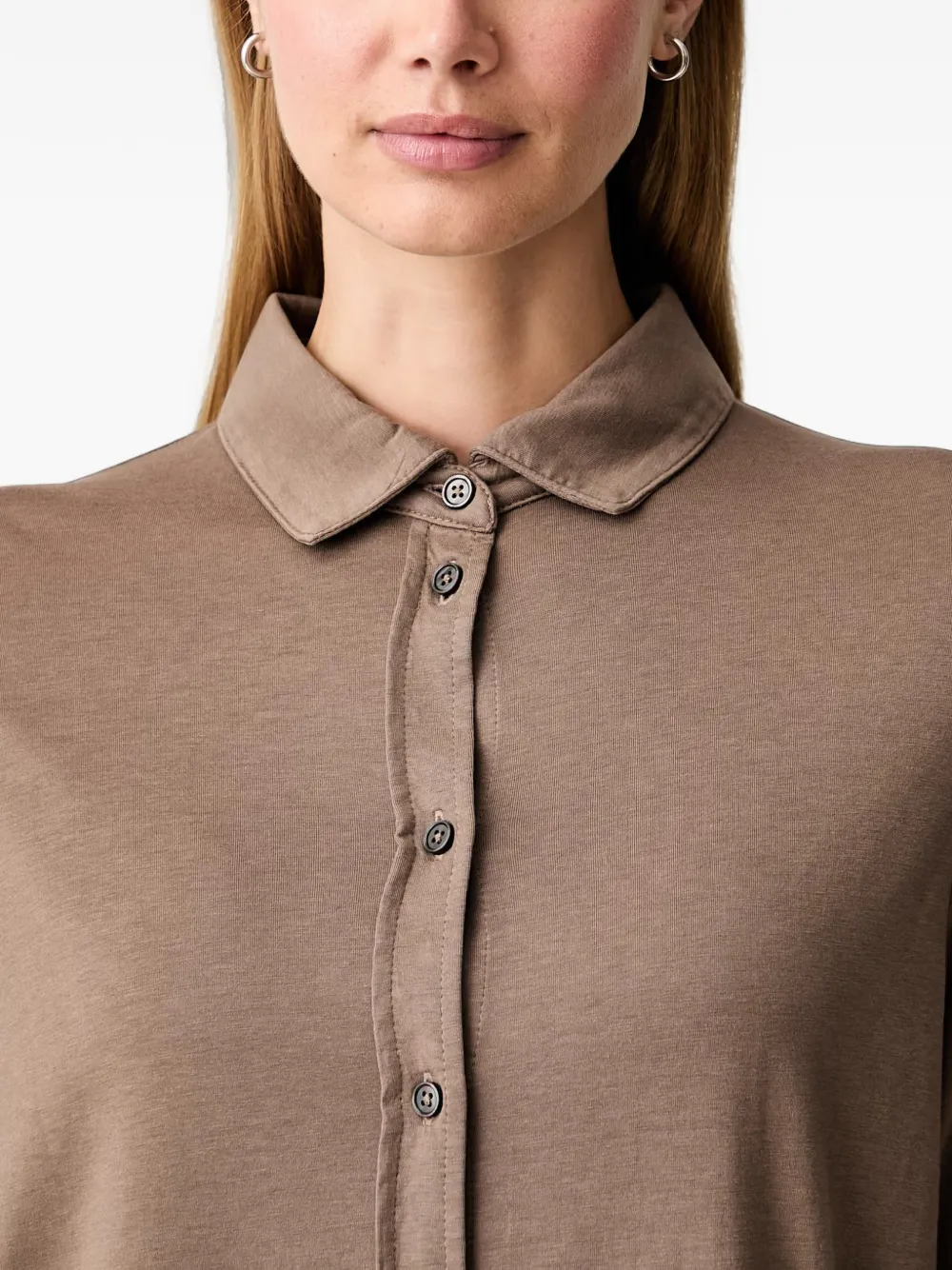 Marc O'Polo Button-up blouse Bruin