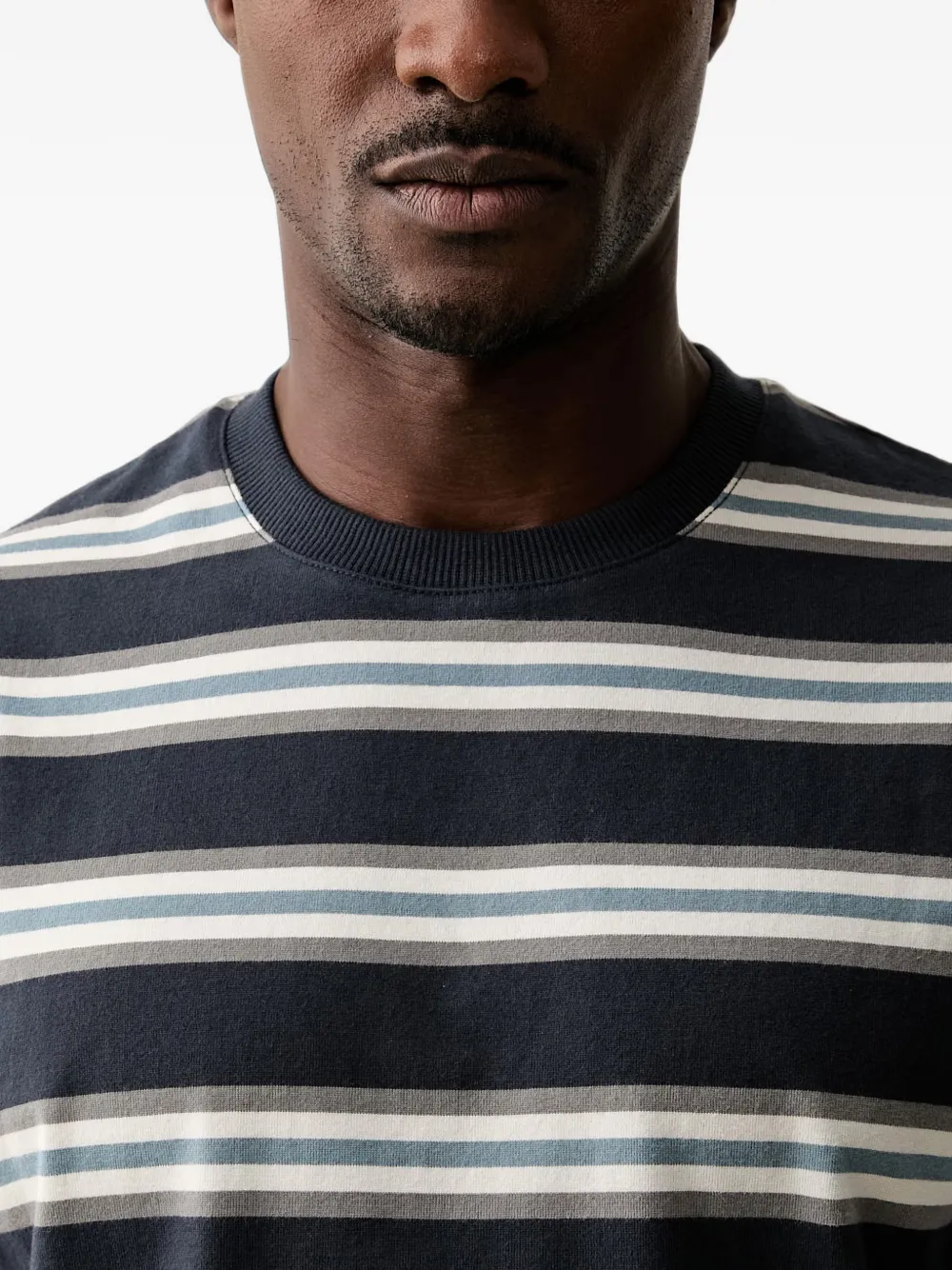 Marc O'Polo Gestreept T-shirt Grijs