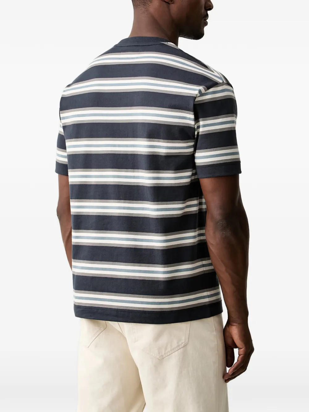 Marc O'Polo Gestreept T-shirt Grijs