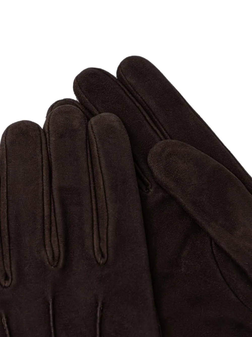 Marc O'Polo Handschoenen met suède afwerking en logopatch Bruin