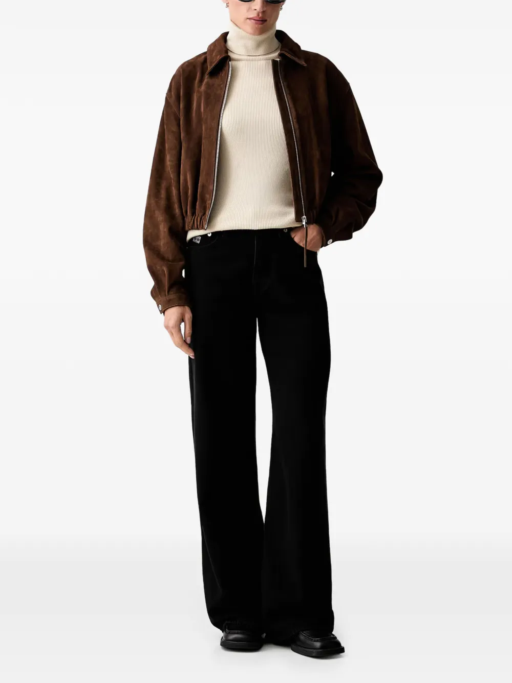 Marc O'Polo Ribgebreide coltrui Beige