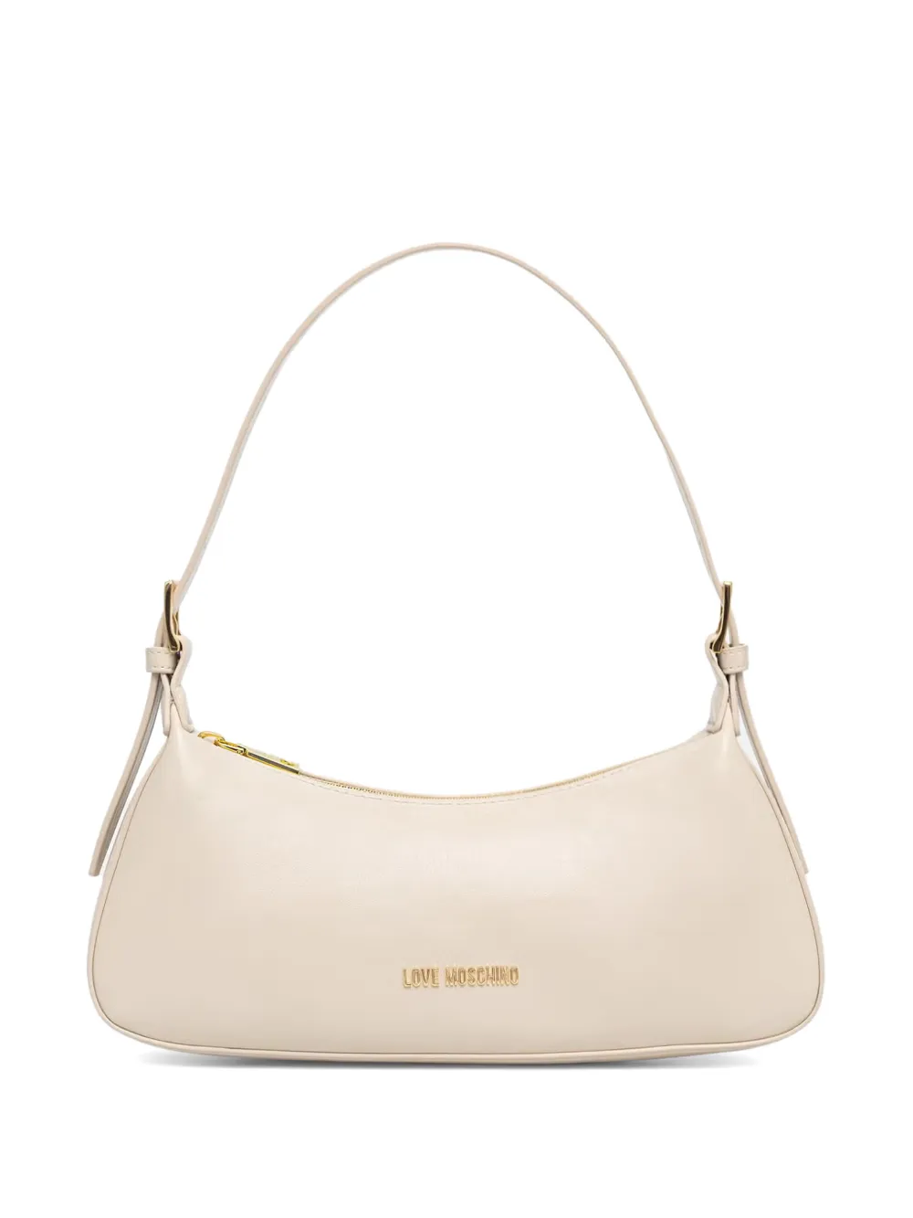 Love Moschino logo-plaque shoulder bag - Toni neutri