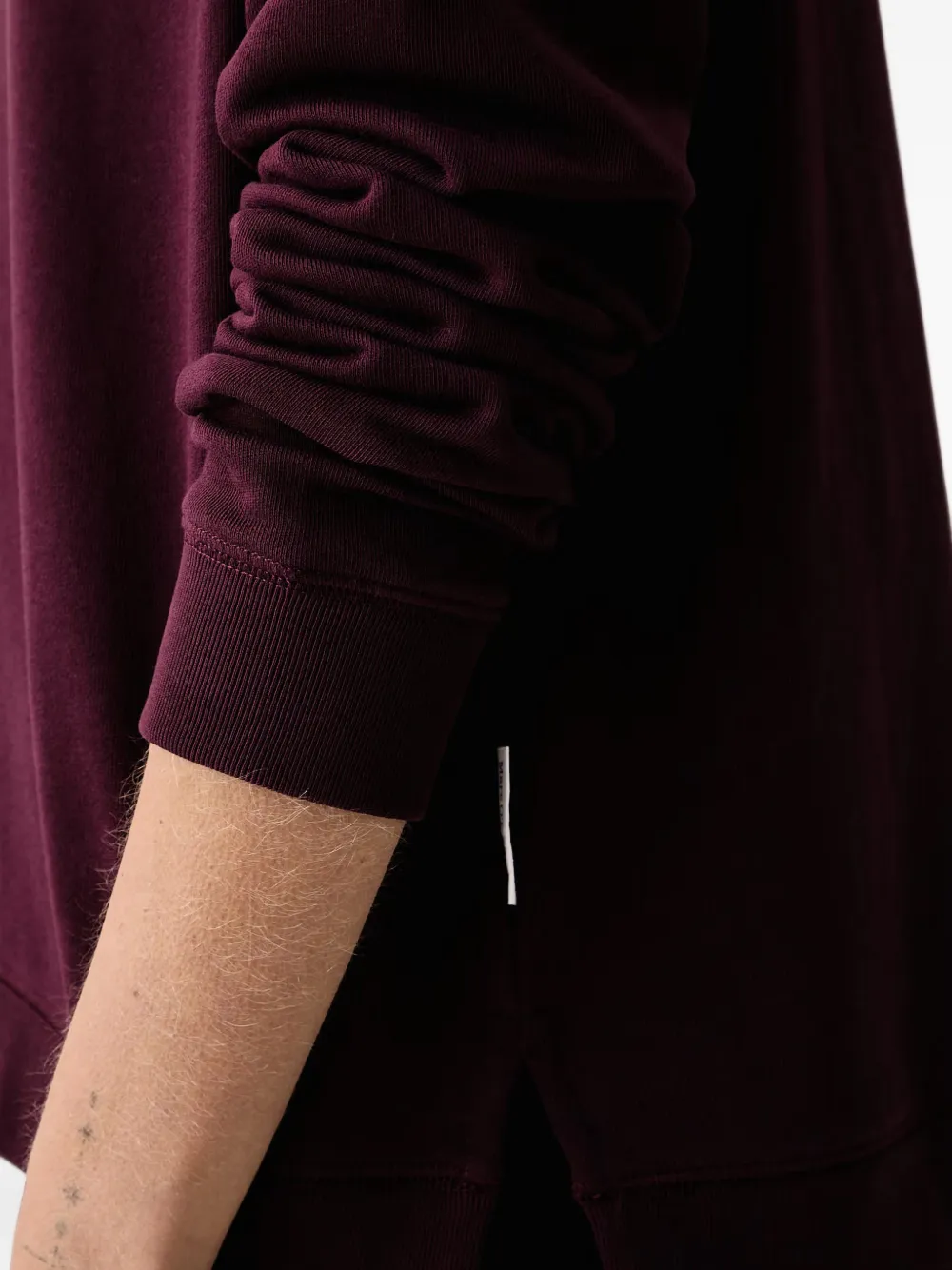 Marc O'Polo Sweater met logoprint en raglan mouwen Rood