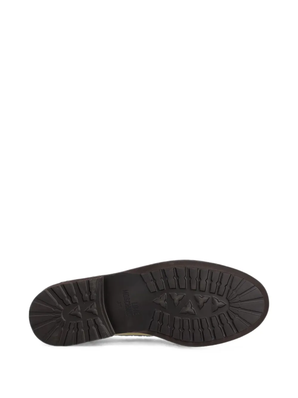 Love Moschino gathered slip-on loafers Beige