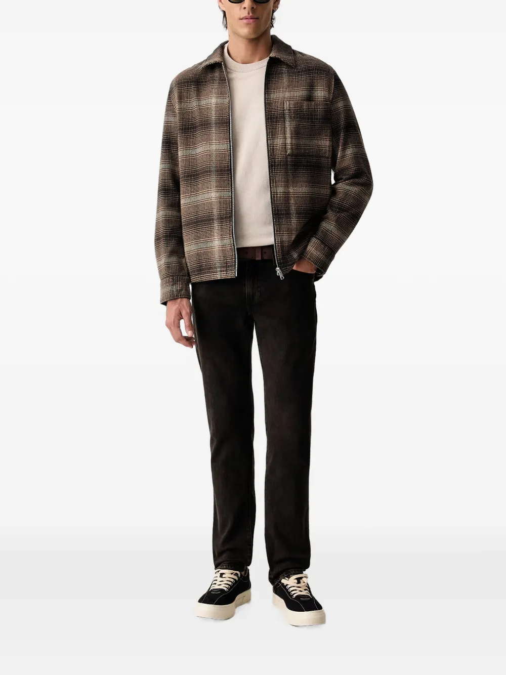Marc O'Polo logo-embroidered crew-neck sweater Beige