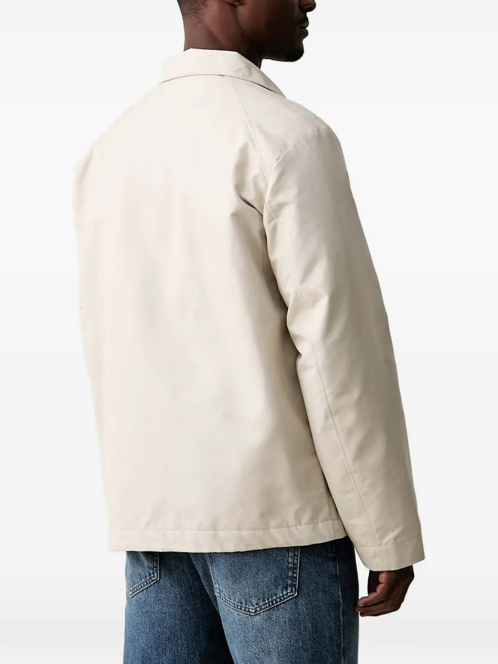 Marc O'Polo Jack met verborgen sluiting en raglan mouwen Beige