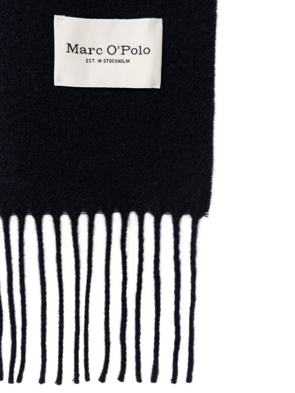 Marc O'Polo Sjaal met logopatch Blauw