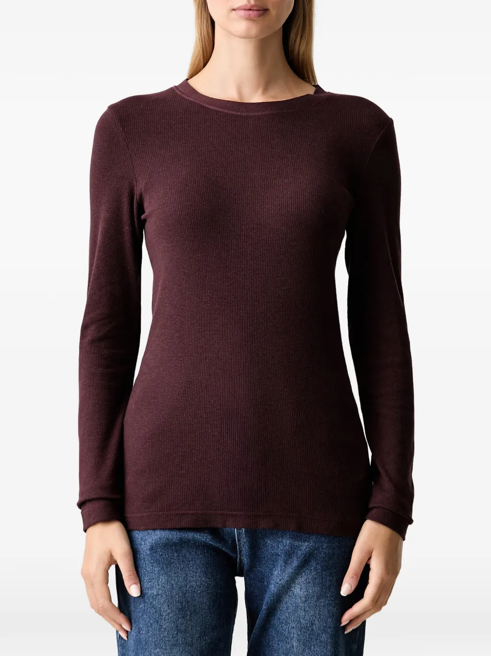 Marc O'Polo T-shirt met lange mouwen Rood