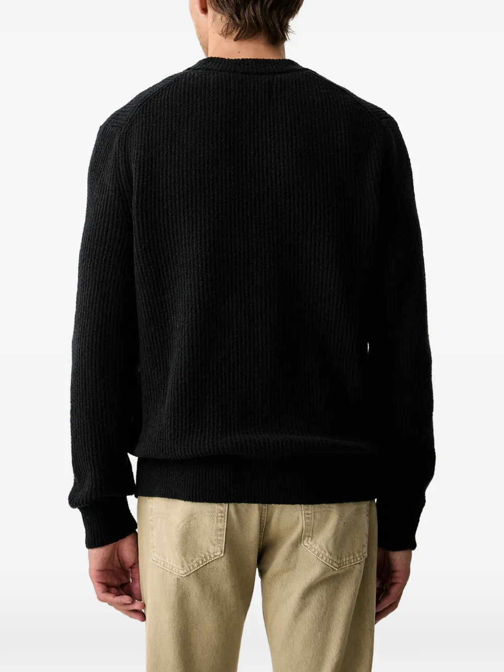 Marc O'Polo Ribgebreid vest Zwart