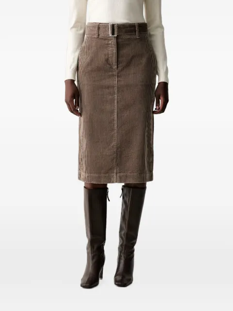Marc O'Polo belted corduroy midi skirt
