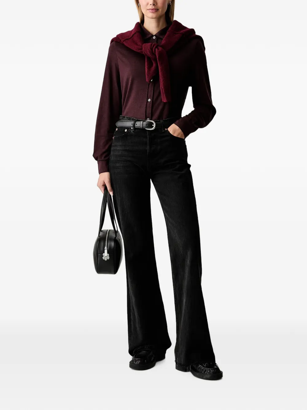 Marc O'Polo Button-down blouse Rood