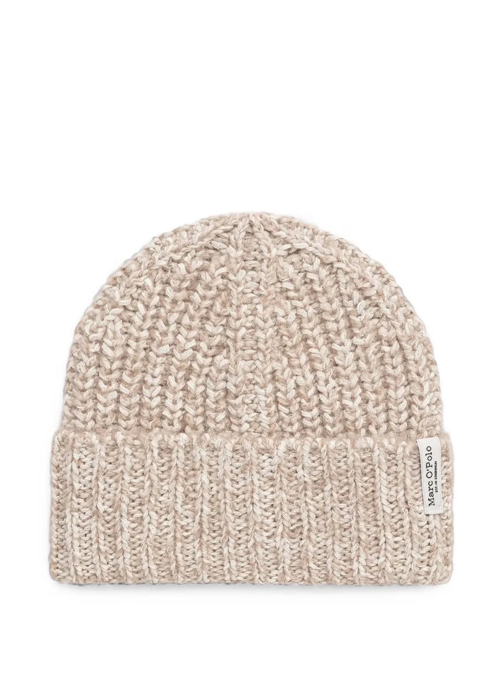 Marc O'Polo ribbed-knit beanie hat - Toni neutri