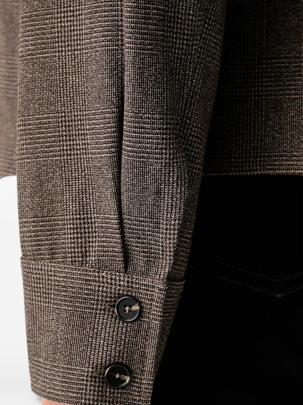 Marc O'Polo check-pattern button-up shirt Bruin