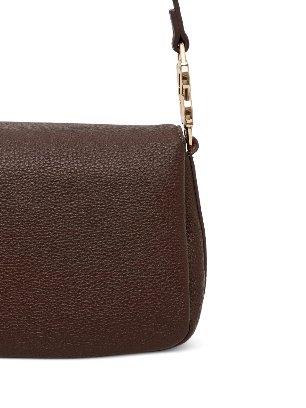 Love Moschino logo-plaque cross body bag Bruin