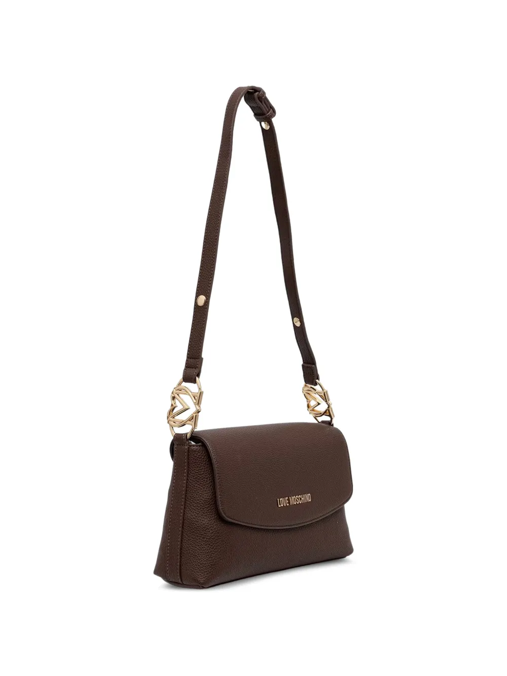 Love Moschino Crossbodytas met logoplakkaat Bruin