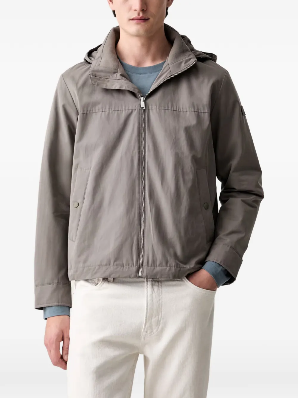 Marc O'Polo Jack met capuchon Grijs