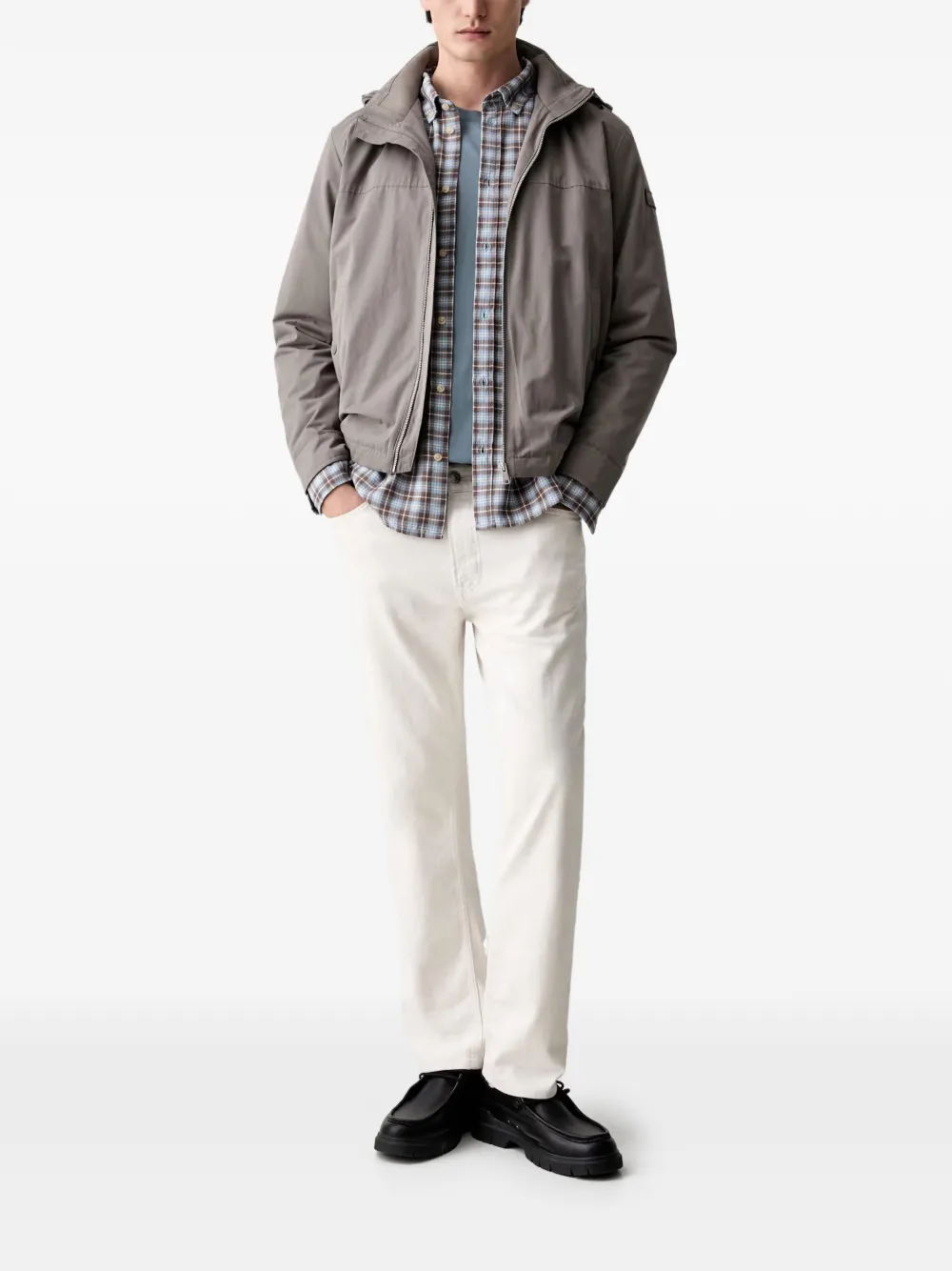 Marc O'Polo Jack met capuchon Grijs