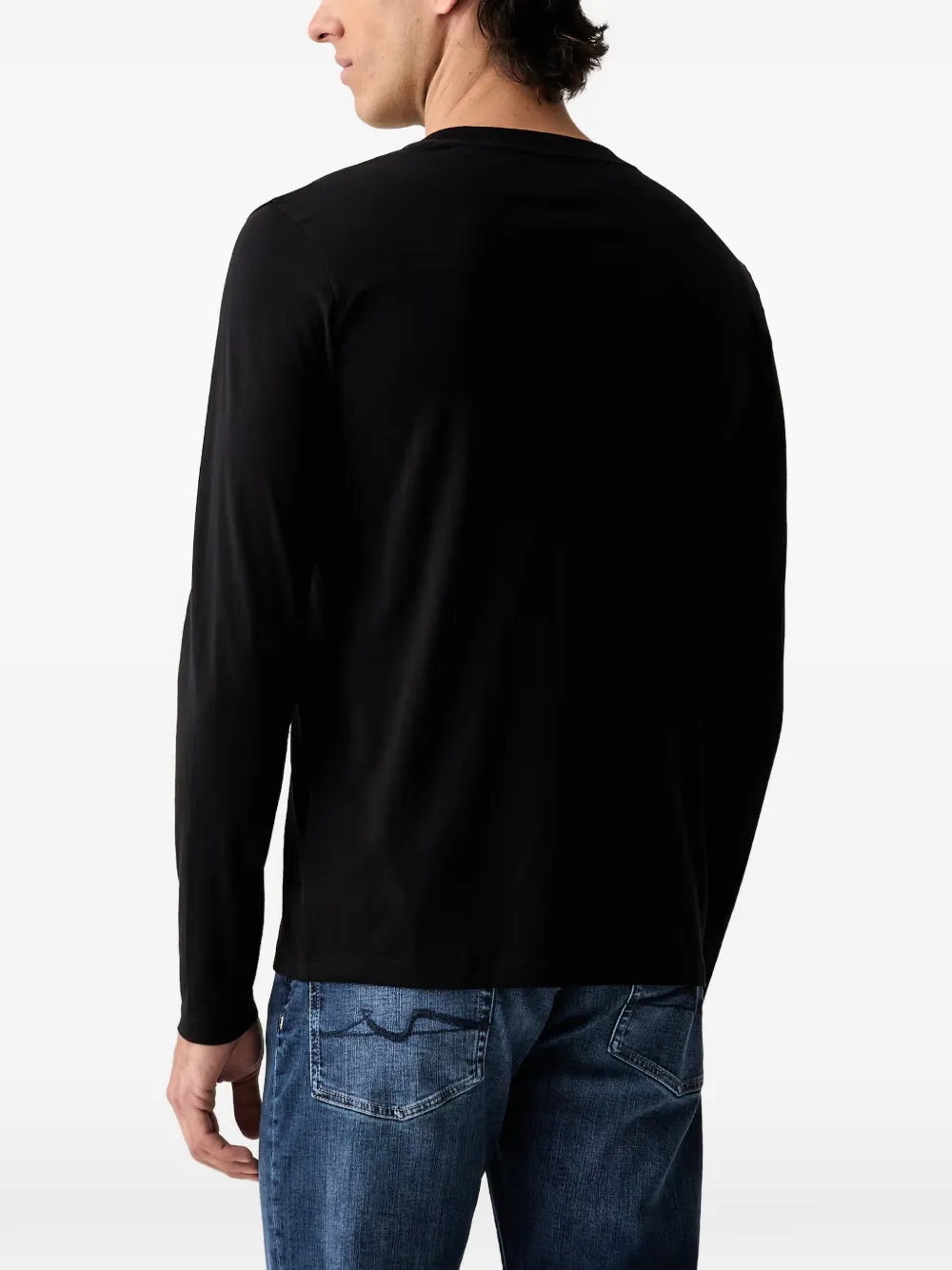 Marc O'Polo T-shirt met lange mouwen Zwart
