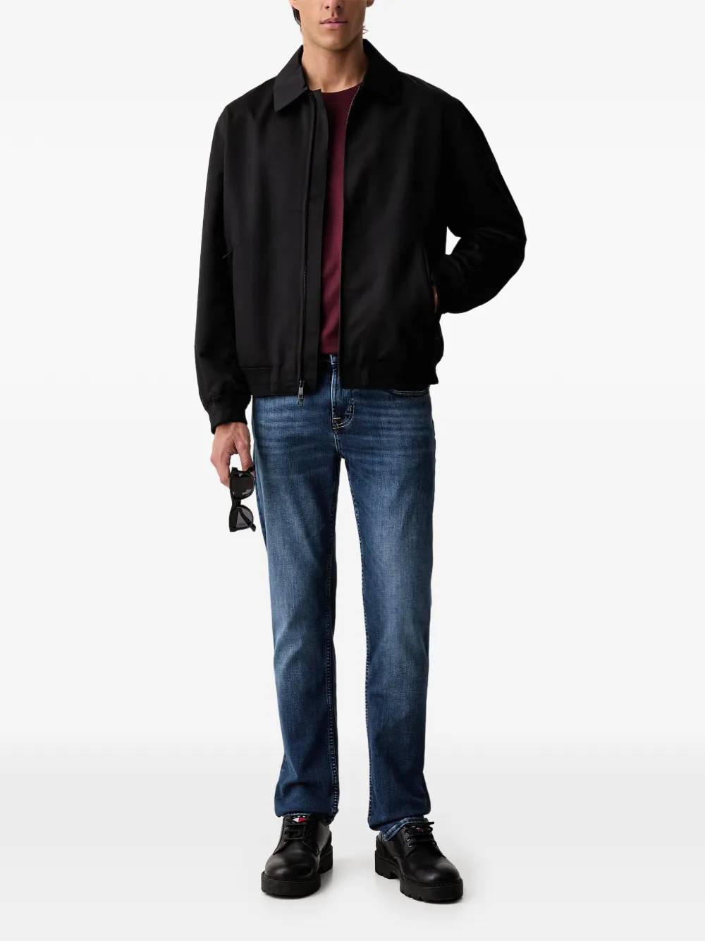 Marc O'Polo T-shirt met lange mouwen Zwart