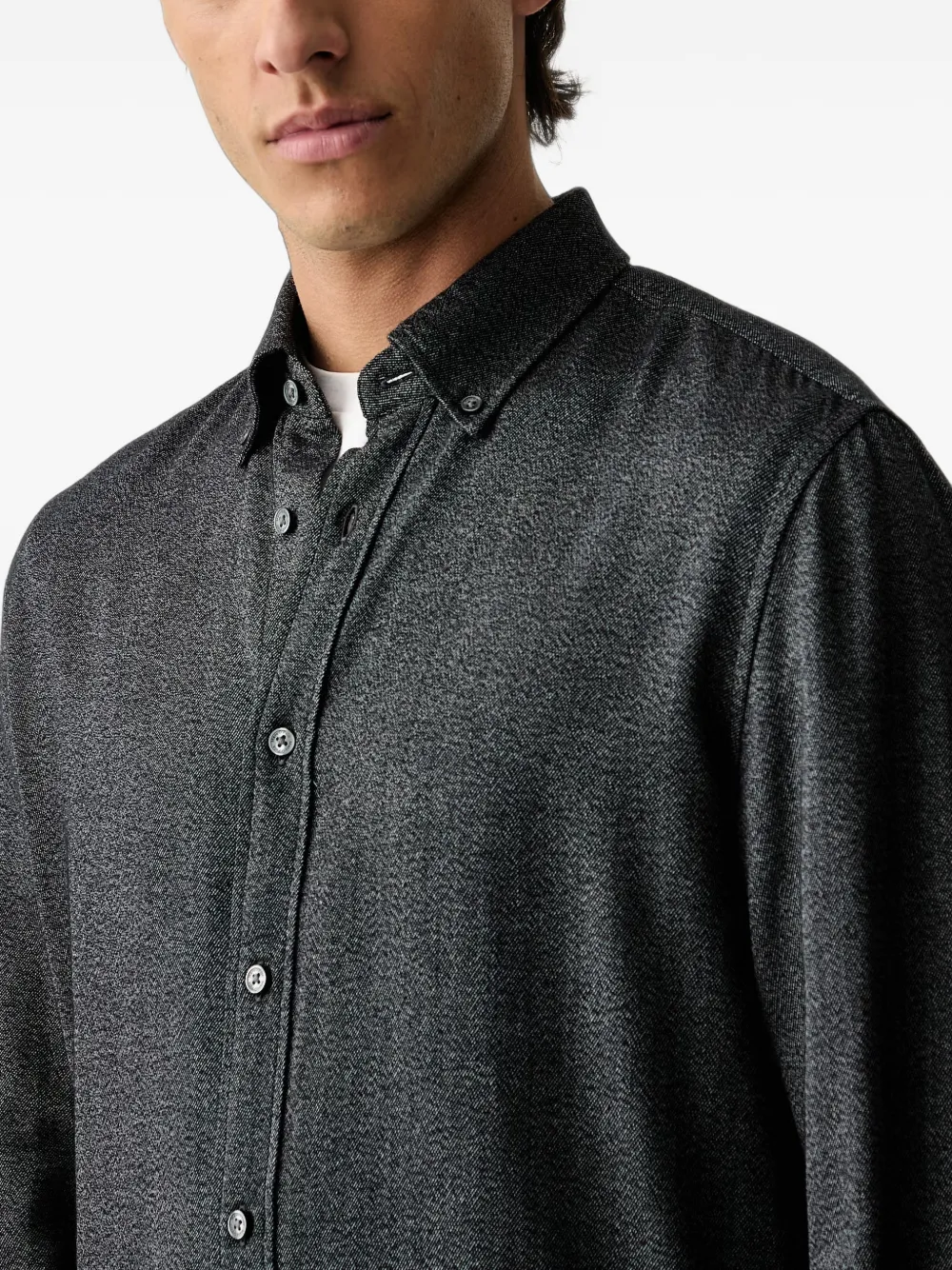 Marc O'Polo button-down shirt Grijs