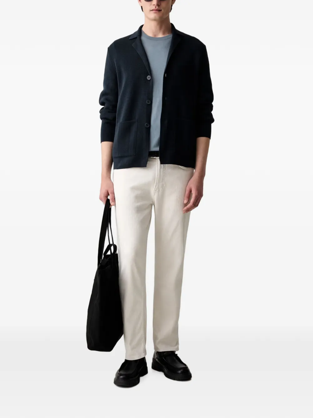 Marc O'Polo Vest met opgestikte zakken en knopen Blauw
