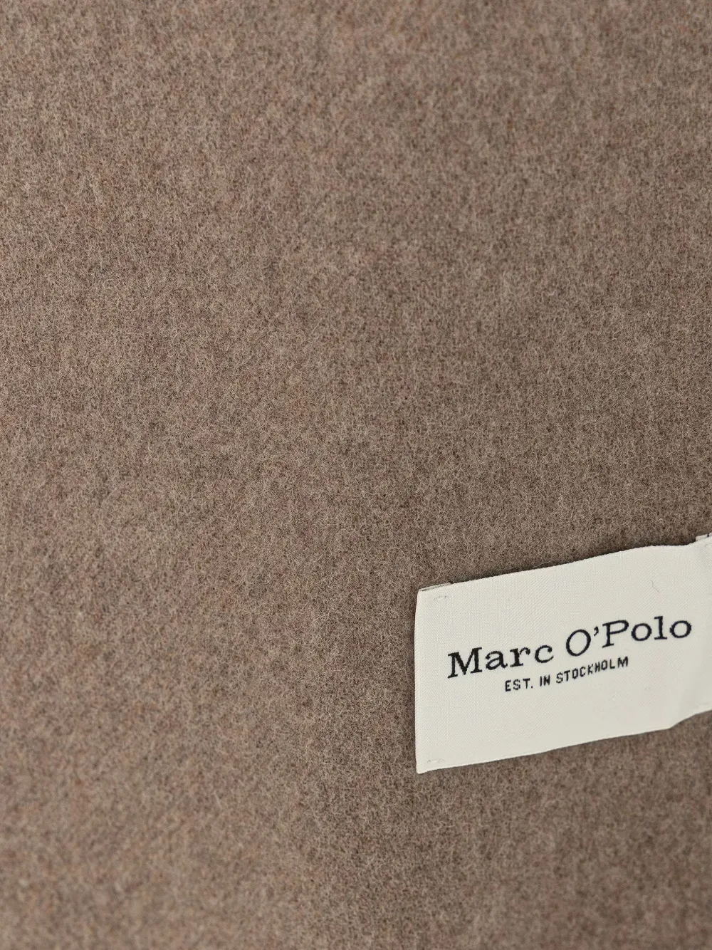 Marc O'Polo Sjaal met contrasterende afwerking en franje Bruin