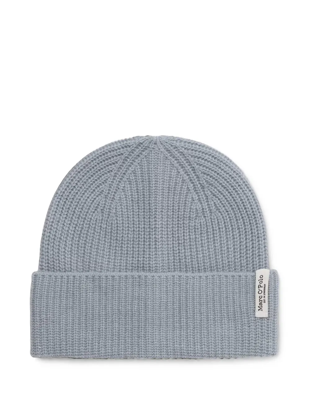 Marc O'Polo ribbed-knit beanie hat - Blu