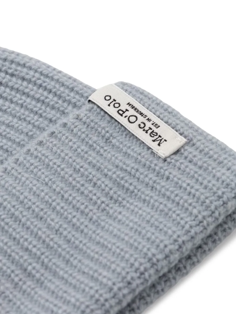 Marc O'Polo Ribgebreide muts Blauw