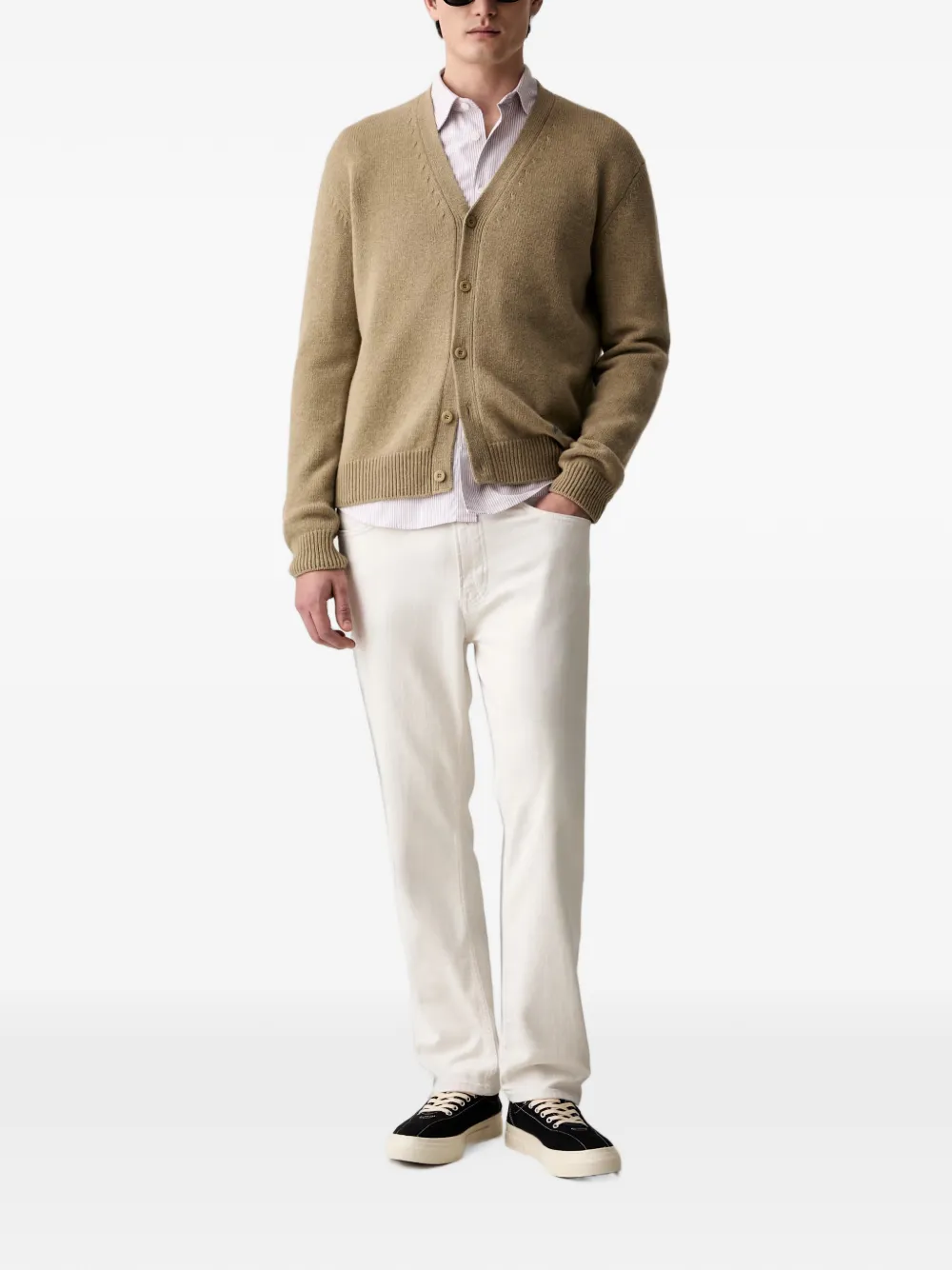Marc O'Polo striped shirt Wit