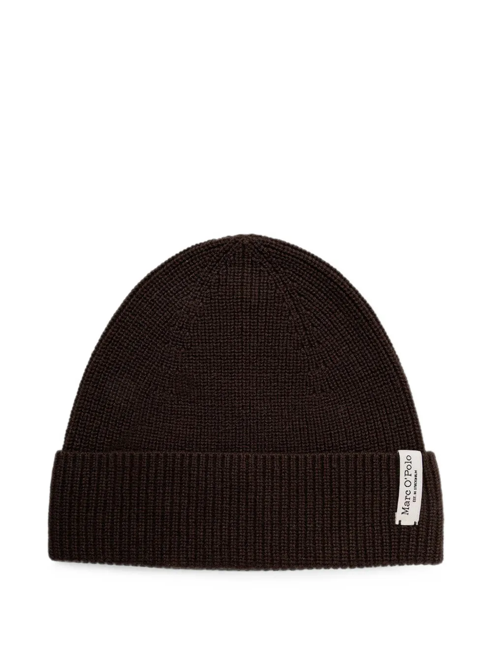 Marc O'Polo ribbed-knit turn-up beanie hat · One Size