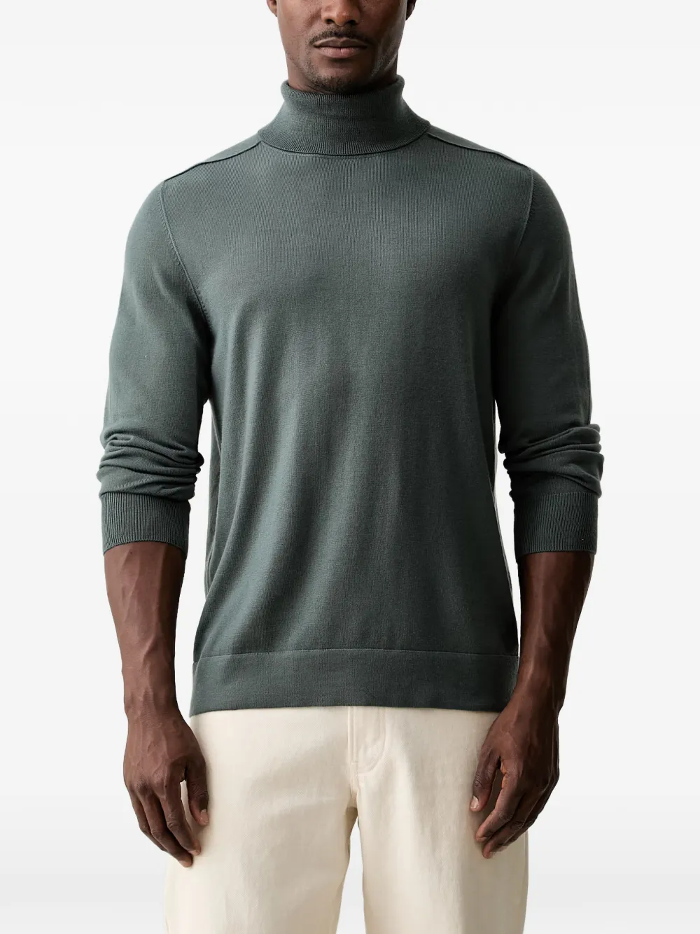 Marc O'Polo high-neck long-sleeve sweater - Verde