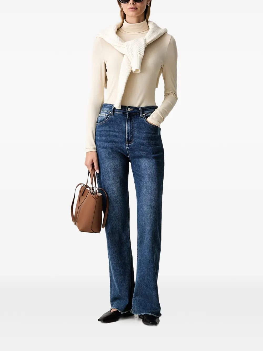 Marc O'Polo T-shirt met lange mouwen Beige