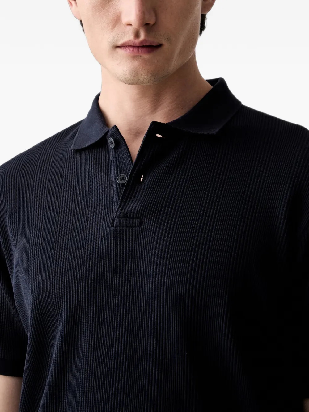 Marc O'Polo Geribbeld poloshirt Blauw