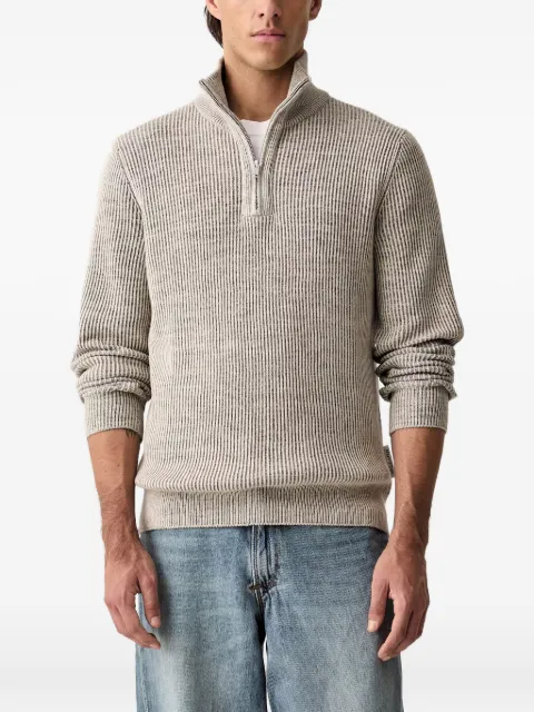 Marc O'Polo ribbed-knit quarter-zip sweater