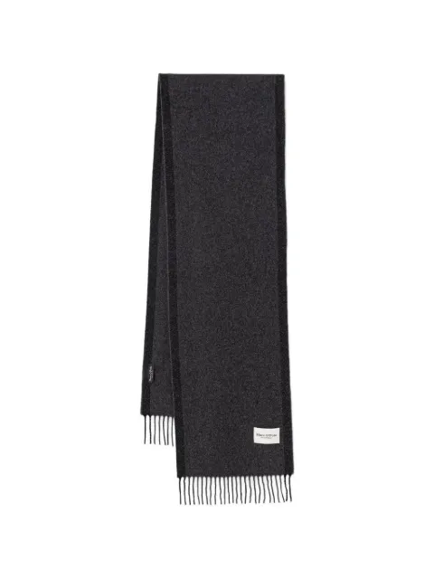 Marc O'Polo fringed logo-patch scarf