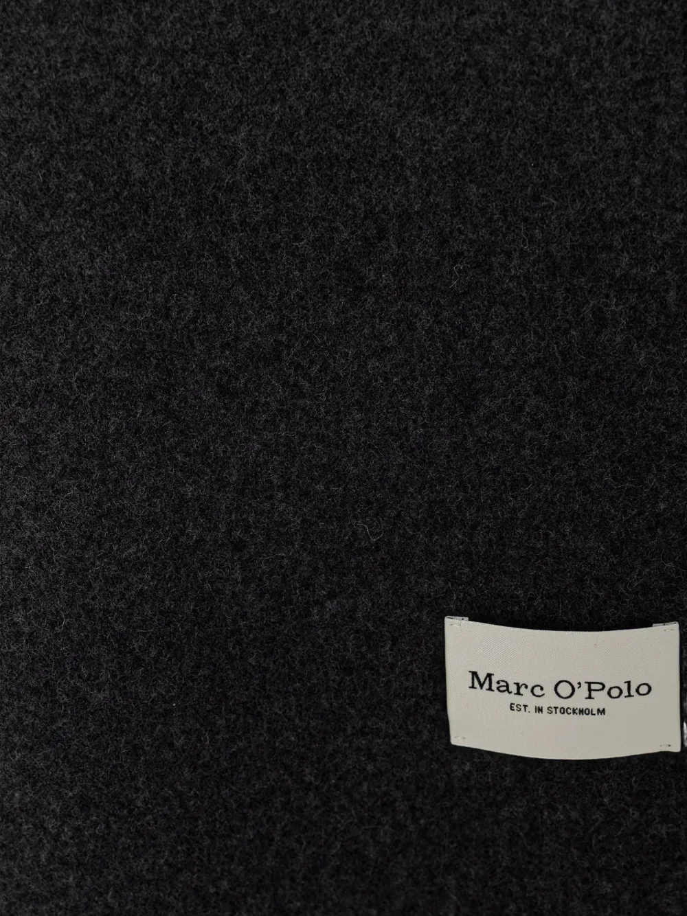 Marc O'Polo Sjaal met logopatch Grijs