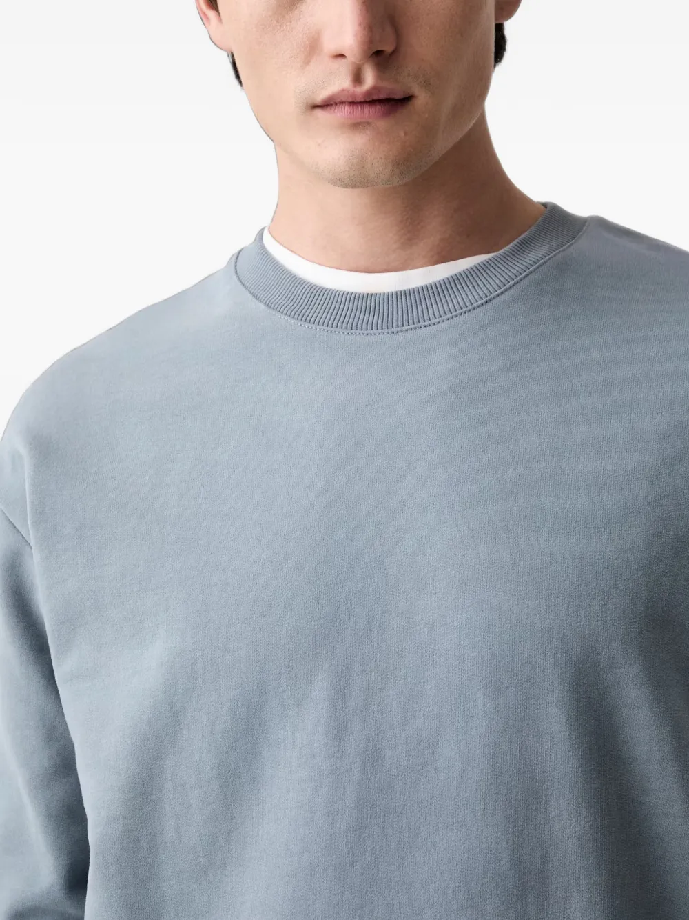 Marc O'Polo Sweater met geborduurd logo Blauw