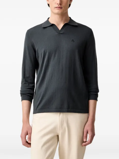 Marc O'Polo logo-embroidered polo-collar sweater