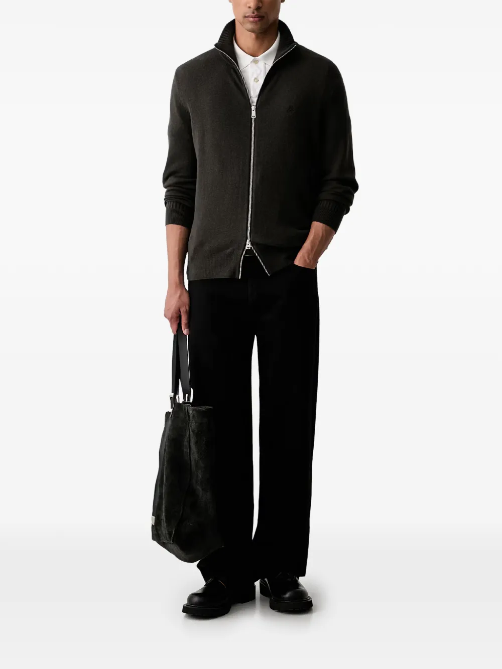 Marc O'Polo Vest met hoge hals Grijs