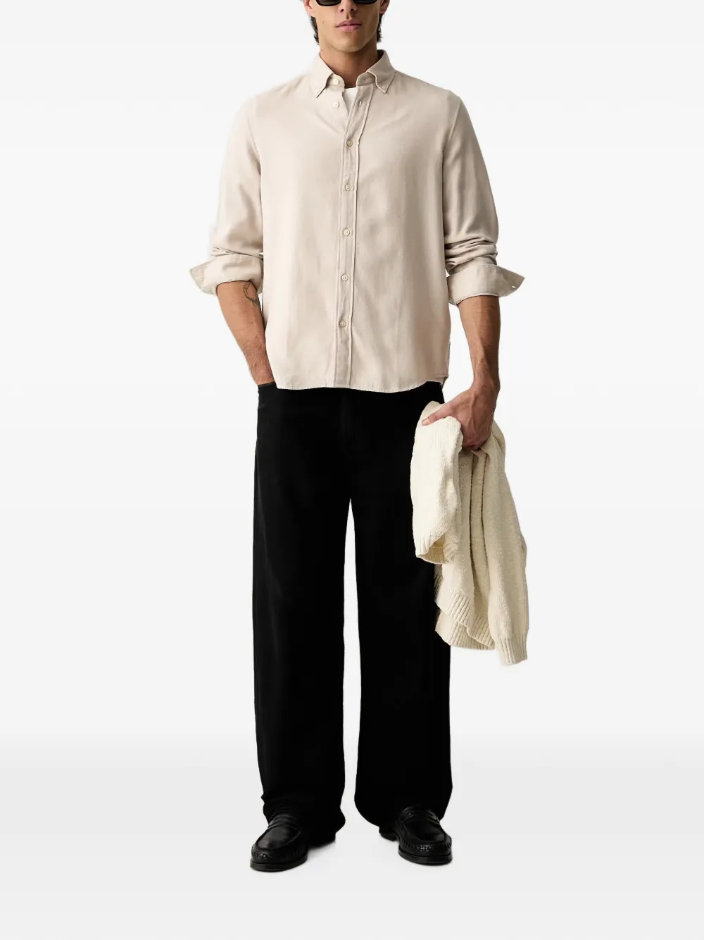 Marc O'Polo Button-down overhemd Beige