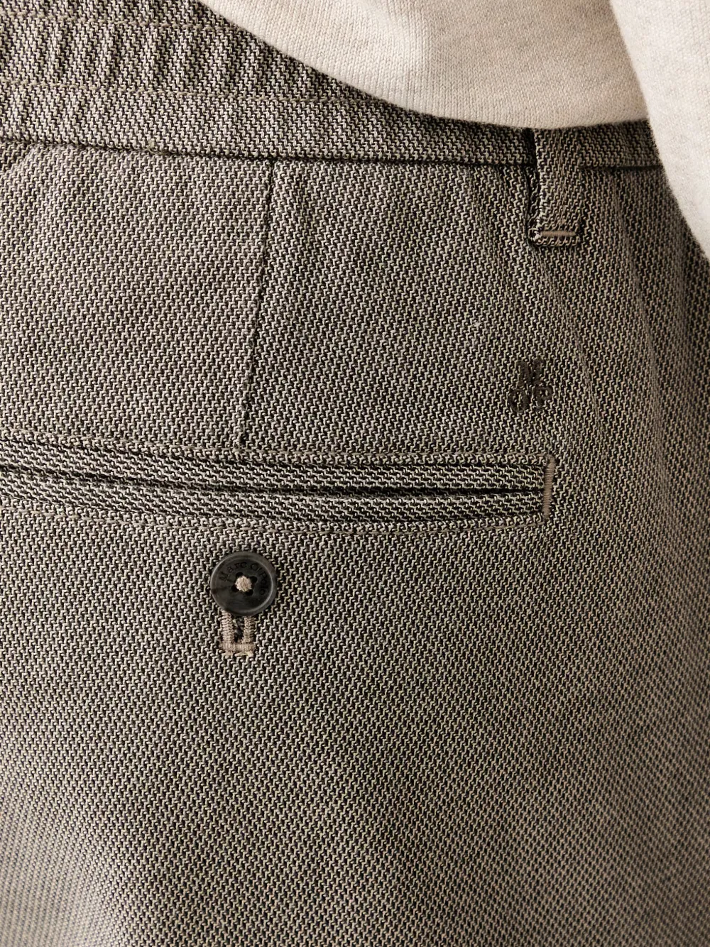 Marc O'Polo Plooibroek met elastische taille Grijs